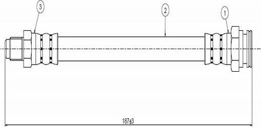 CAVO C800 570A - Əyləc şlanqı furqanavto.az