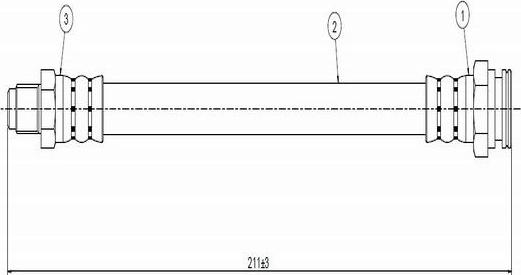 CAVO C800 571A - Əyləc şlanqı furqanavto.az