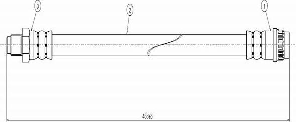 CAVO C800 667A - Əyləc şlanqı furqanavto.az