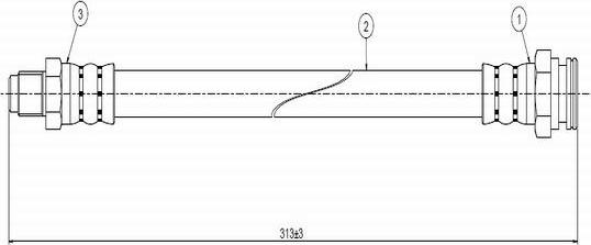 CAVO C800 616A - Əyləc şlanqı furqanavto.az