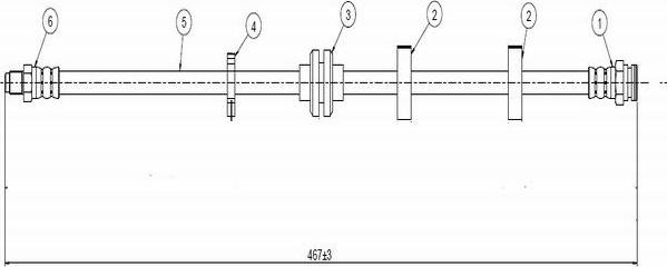 CAVO C800 617A - Əyləc şlanqı furqanavto.az