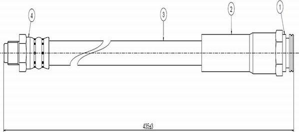 CAVO C800 631A - Əyləc şlanqı furqanavto.az