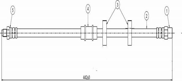 CAVO C800 632B - Əyləc şlanqı furqanavto.az