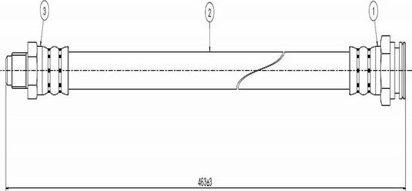 CAVO C800 629A - Əyləc şlanqı furqanavto.az