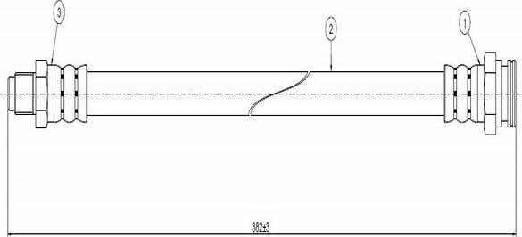 CAVO C800 674A - Əyləc şlanqı furqanavto.az