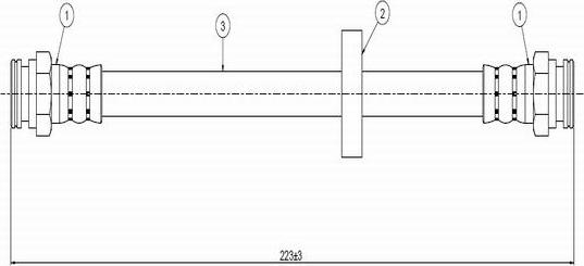 CAVO C800 675A - Əyləc şlanqı furqanavto.az