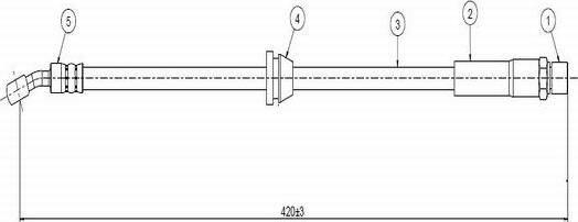 CAVO C800 672A - Əyləc şlanqı furqanavto.az