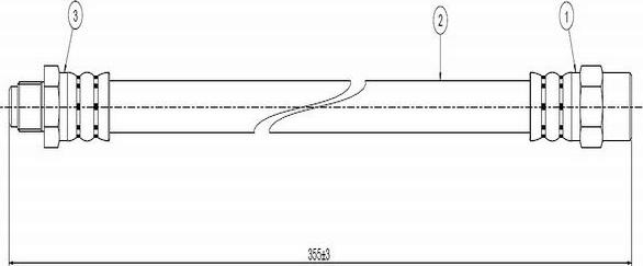 CAVO C800 099A - Əyləc şlanqı furqanavto.az