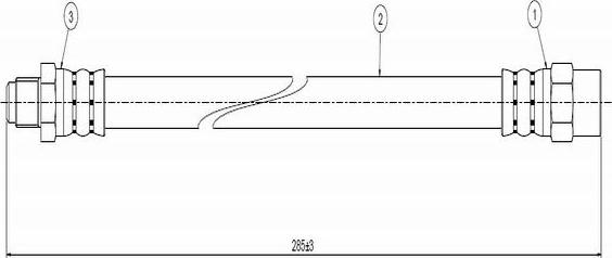 CAVO C800 098A - Əyləc şlanqı furqanavto.az