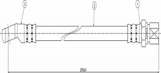 CAVO C800 041A - Əyləc şlanqı furqanavto.az