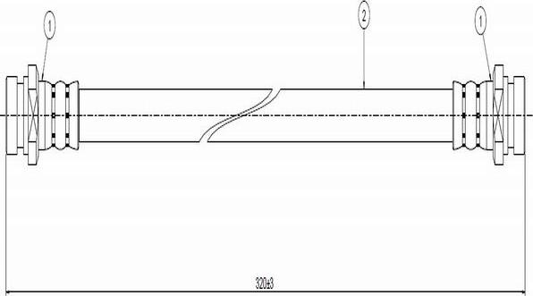 CAVO C800 056A - Əyləc şlanqı furqanavto.az