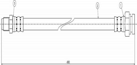 CAVO C800 053A - Əyləc şlanqı furqanavto.az