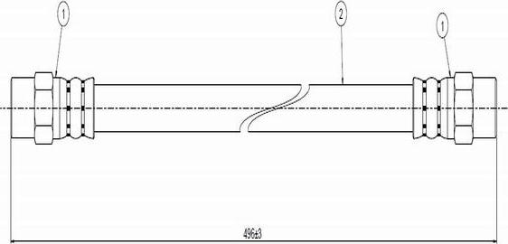 CAVO C800 052A - Əyləc şlanqı furqanavto.az