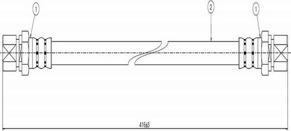 CAVO C800 061A - Əyləc şlanqı furqanavto.az