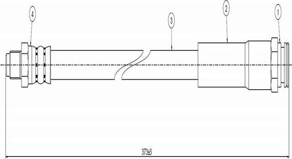 CAVO C800 012A - Əyləc şlanqı furqanavto.az