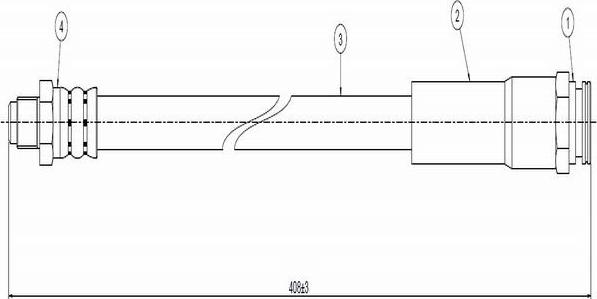 CAVO C800 081A - Əyləc şlanqı furqanavto.az