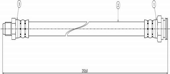 CAVO C800 082A - Əyləc şlanqı furqanavto.az