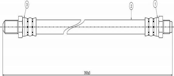 CAVO C800 036A - Əyləc şlanqı furqanavto.az