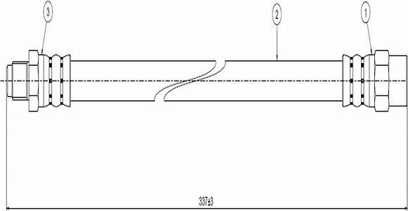 CAVO C800 143A - Əyləc şlanqı furqanavto.az