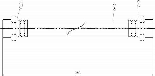 CAVO C800 158A - Əyləc şlanqı furqanavto.az