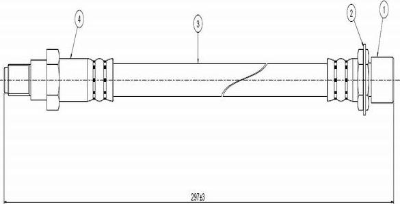 CAVO C800 161A - Əyləc şlanqı furqanavto.az