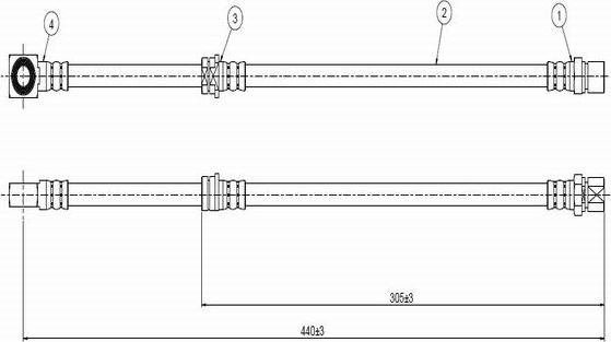 CAVO C800 390A - Əyləc şlanqı furqanavto.az