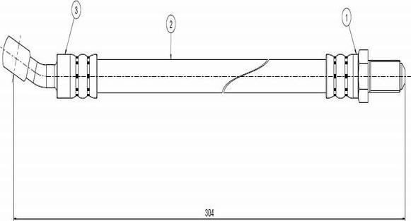 CAVO C800 311A - Əyləc şlanqı furqanavto.az