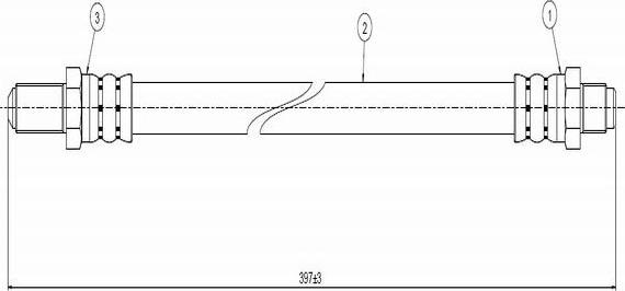 CAVO C800 312A - Əyləc şlanqı furqanavto.az