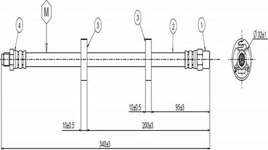 CAVO C800 379A - Əyləc şlanqı furqanavto.az