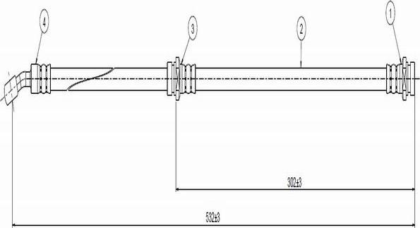 CAVO C800 292A - Əyləc şlanqı furqanavto.az