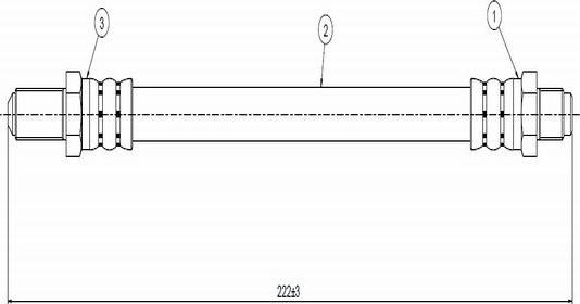 CAVO C800 255A - Əyləc şlanqı furqanavto.az