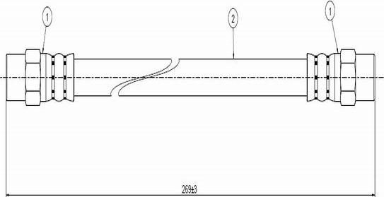 CAVO C800 250A - Əyləc şlanqı furqanavto.az