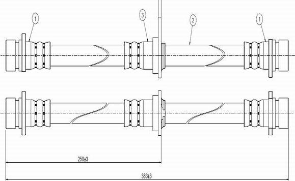 CAVO C800 267A - Əyləc şlanqı furqanavto.az