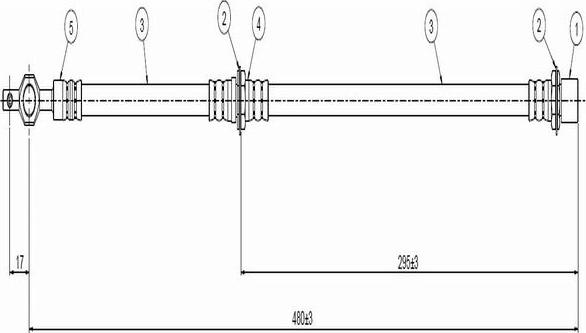 CAVO C800 207A - Əyləc şlanqı furqanavto.az