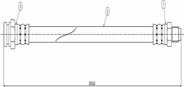 CAVO C800 219A - Əyləc şlanqı furqanavto.az