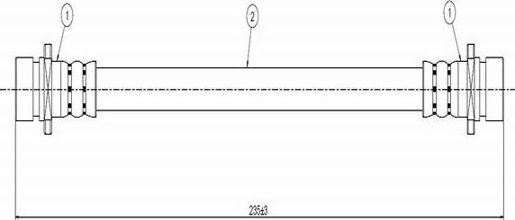 CAVO C800 282A - Əyləc şlanqı furqanavto.az