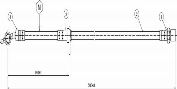 CAVO C800 792A - Əyləc şlanqı furqanavto.az