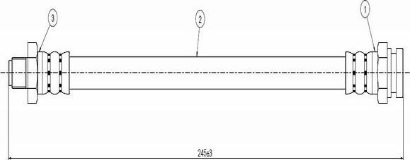 CAVO C800 745A - Əyləc şlanqı furqanavto.az