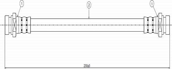 CAVO C800 742A - Əyləc şlanqı furqanavto.az