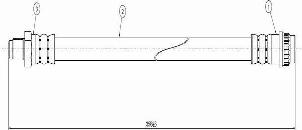 CAVO C800 709A - Əyləc şlanqı furqanavto.az