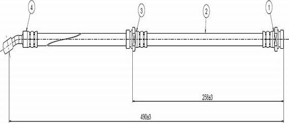 CAVO C800 707A - Əyləc şlanqı furqanavto.az