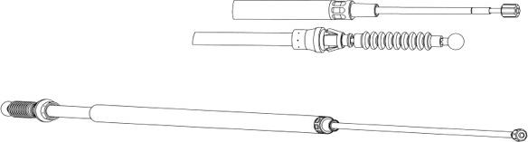 CEF AU02167 - Kabel, dayanacaq əyləci furqanavto.az