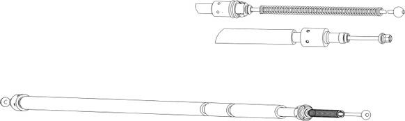 CEF CT02151 - Kabel, dayanacaq əyləci furqanavto.az