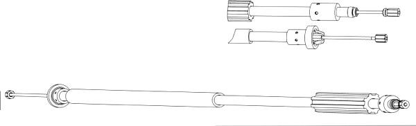 CEF CT02166 - Kabel, dayanacaq əyləci furqanavto.az