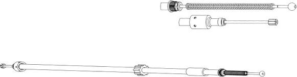 CEF CT02132 - Kabel, dayanacaq əyləci furqanavto.az