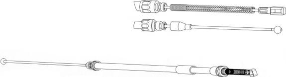 CEF DM02147 - Kabel, dayanacaq əyləci furqanavto.az