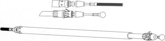 CEF FA02267 - Kabel, dayanacaq əyləci furqanavto.az