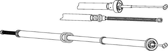 CEF FA02280 - Kabel, dayanacaq əyləci furqanavto.az