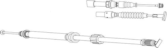 CEF FA02221 - Kabel, dayanacaq əyləci furqanavto.az