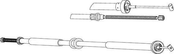 CEF FA02278 - Kabel, dayanacaq əyləci furqanavto.az